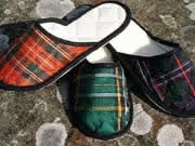 Silk Tartan Slippers